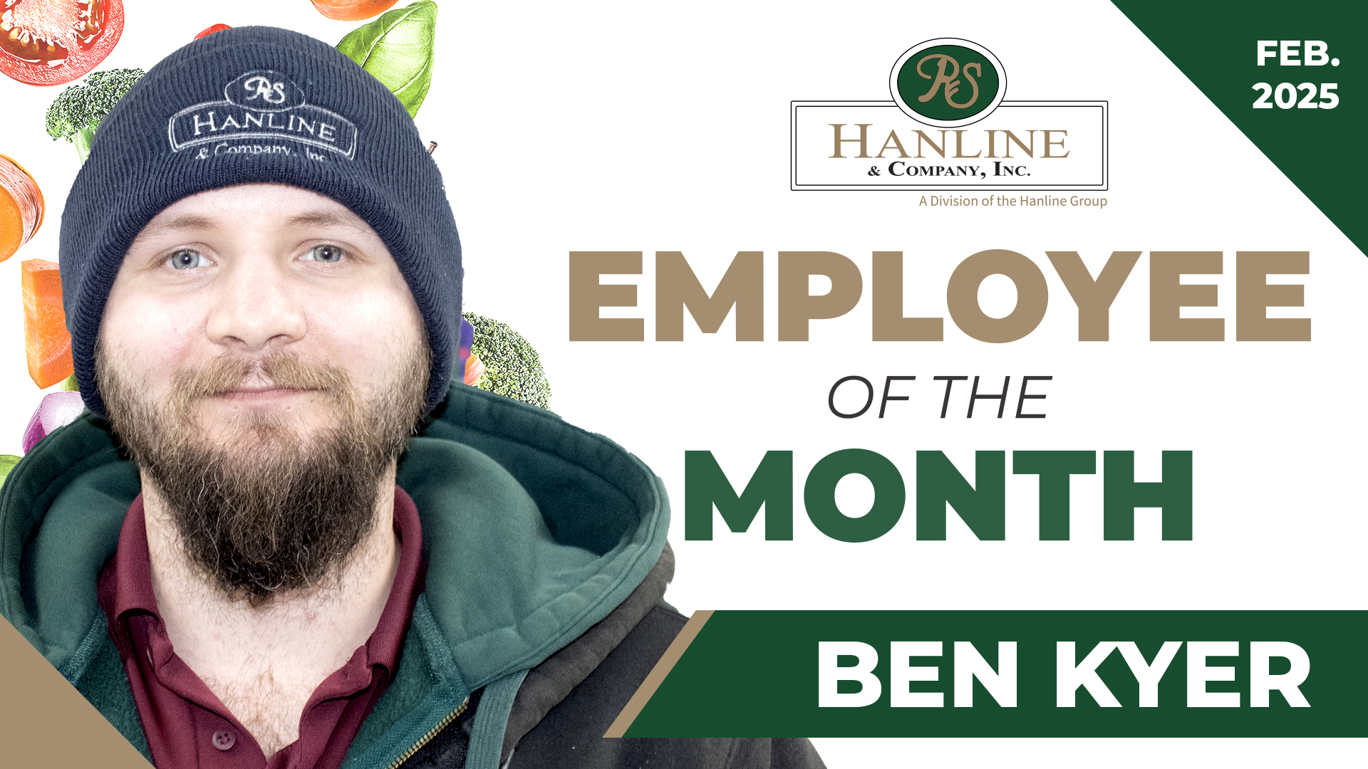 RS Hanline Employee of the Month February 2025
