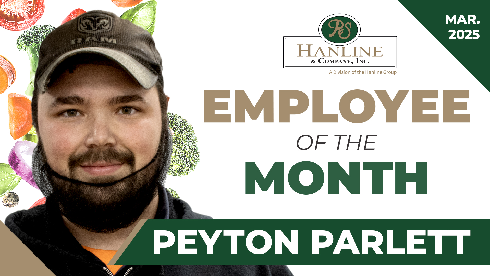 R.S. Hanline Employee of the Month March 2025